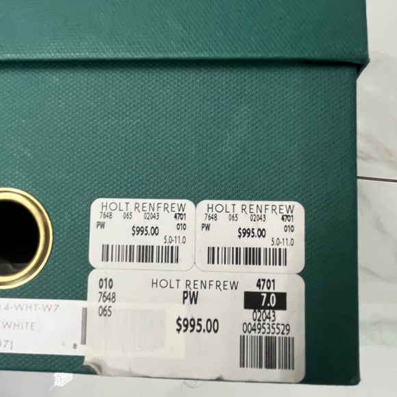 Buscemi chic white leather runners - Picture 5 of 7